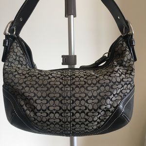 Coach canvas and leather handbag